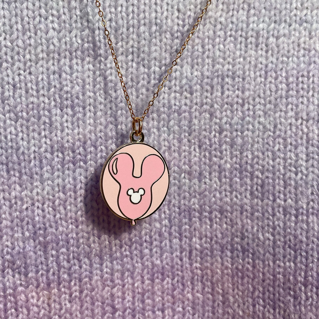 Pink Balloon Necklace